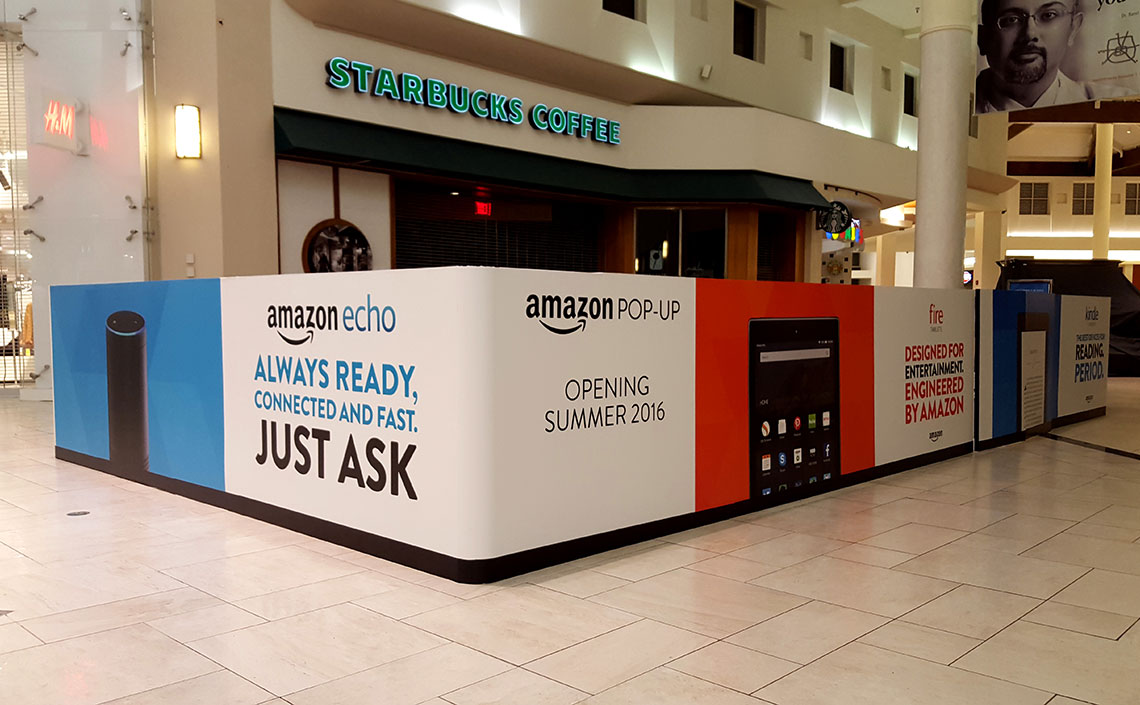 Amazon - Freestanding Kiosk Enclosure